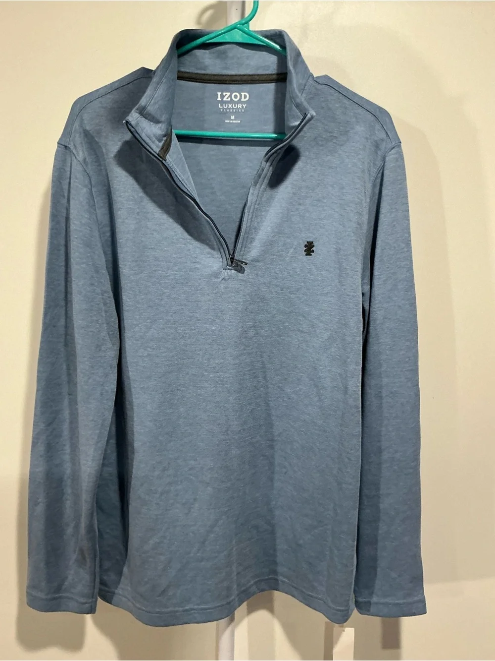 Izod Men's Sky Blue Quarter-Zip Pullover